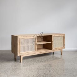 bufet kayu jati minimalis-bufet rotan-cabinet rotan-cabinet kayu jati-cabinet minimalis-sideboard
