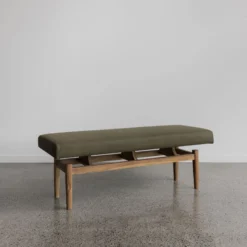 bangku kayu minimalis modern kayu jati solid