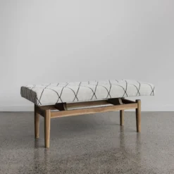 bangku minimalis modern ruang tamu kayu jati solid