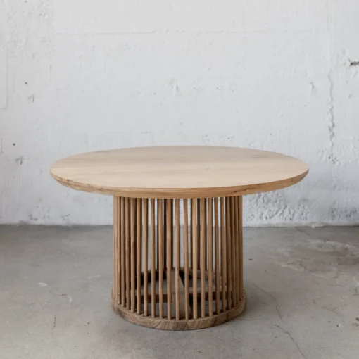 coffee table scandinavian bulat minimalis