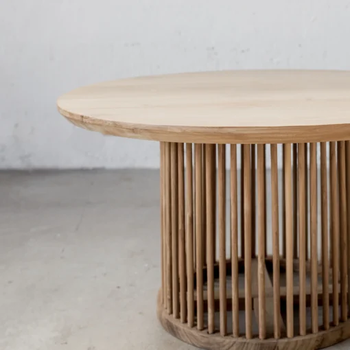 coffee table scandinavian bulat minimalis