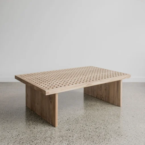 meja sofa minimalis modern kayu jati solid