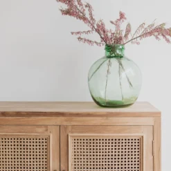 bufet kecil minimalis modern kayu jati solid