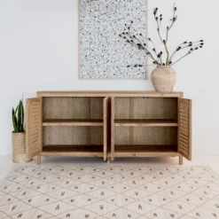 buffet jati scandinavian minimalis modern-buffet minimalis modern-buffet jati