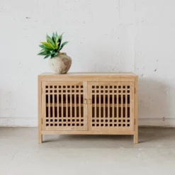 buffet kayu minimalis modern ruang tamu