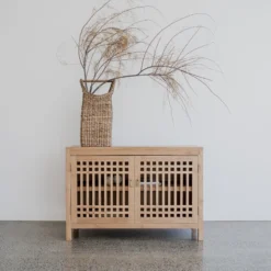 buffet kayu minimalis modern ruang tamu-buffet scandinavian