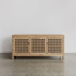 buffet minimalis ruang tamu kayu jati solid