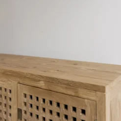 buffet minimalis ruang tamu kayu jati solid-buffet minimalis modern