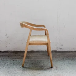 kursi makan rotan minimalis modern kayu jati