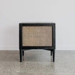 nakas rotan minimalis scandinavian kayu jati