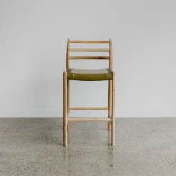 kursi bar minimalis modern scandinavian kayu jati solid