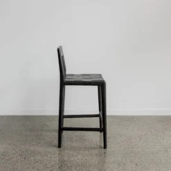 kursi bar minimalis modern scandinavian kayu jati solid