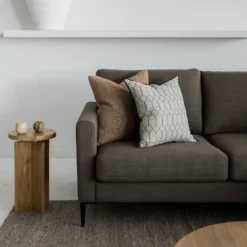 sofa l kaki besi minimalis modern