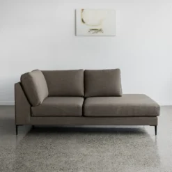 sofa l kaki besi minimalis modern