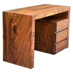 meja kerja minimalis kayu solid