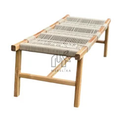 bangku kayu jati aesthetic minimalis modern