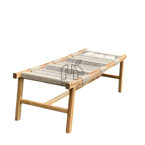 bangku kayu jati aesthetic minimalis modern