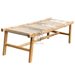 bangku kayu jati aesthetic minimalis modern