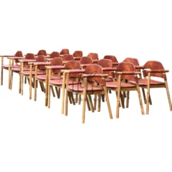 kursi restoran minimalis kombinasi kulit