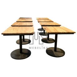 meja cafe minimalis persegi kaki besi