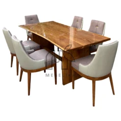 meja makan 6 kursi minimalis