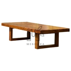 meja ruang tamu minimalis modern kayu solid